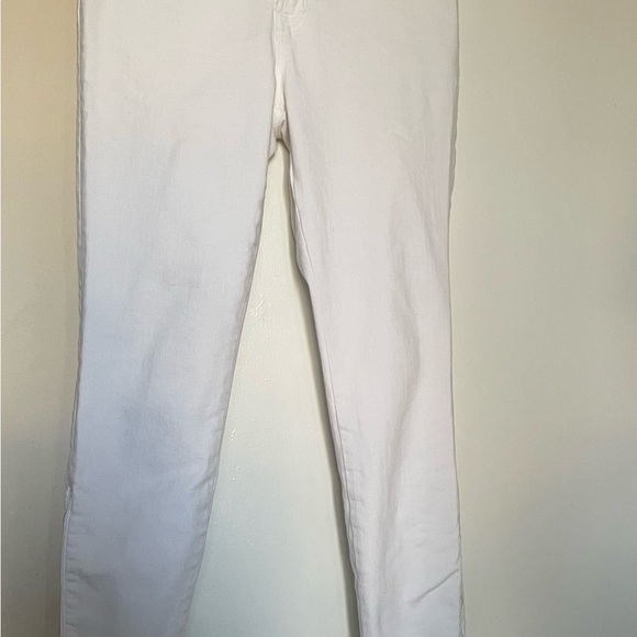 J Brand mid-rise skinny leg jeans with zippers at anklets, white color, size 27 - Picture 6 of 6